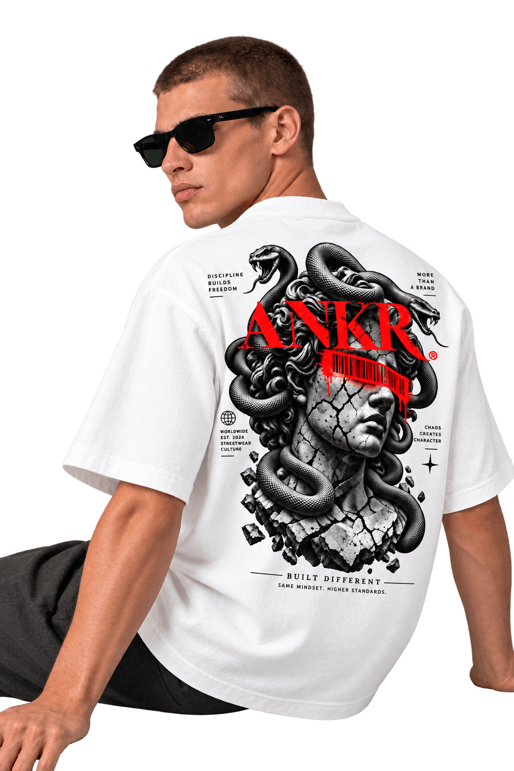 ANKR Medusa — Built Different T-Shirt