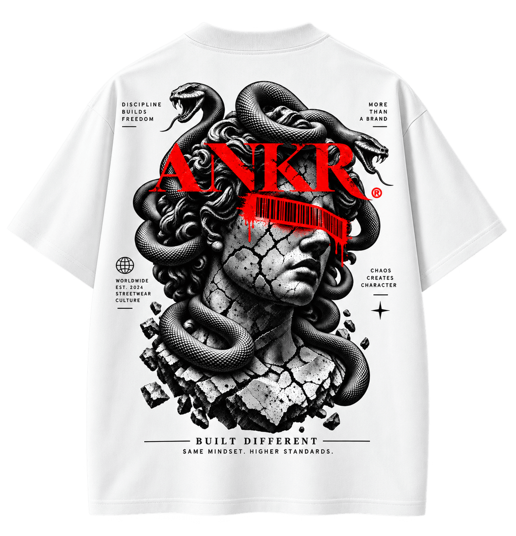 ANKR Medusa — Built Different T-Shirt